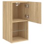 Mueble para TV con luces LED roble Sonoma 30,5x30x60 cm de , Muebles TV - Ref: Foro24-836991, Precio: 41,84 €, Descuento: %
