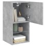 Mueble para TV con luces LED gris hormigón 30,5x30x60 cm de , Muebles TV - Ref: Foro24-836993, Precio: 44,64 €, Descuento: %