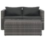 Set de salón para jardín 6 pzs y cojines ratán sintético gris de vidaXL, Conjuntos de jardín - Ref: Foro24-44722, Precio: 584...