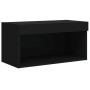 Mueble para TV con luces LED negro 60x30x30 cm de , Muebles TV - Ref: Foro24-837129, Precio: 45,23 €, Descuento: %