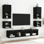 Mesita de noche de pared con luces LED negro de , Muebles TV - Ref: Foro24-837115, Precio: 30,50 €, Descuento: %
