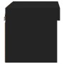 Mesita de noche de pared con luces LED negro de , Muebles TV - Ref: Foro24-837115, Precio: 30,50 €, Descuento: %