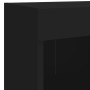 Mesita de noche de pared con luces LED negro de , Muebles TV - Ref: Foro24-837115, Precio: 30,50 €, Descuento: %