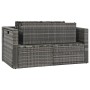 Set de salón para jardín 6 pzs y cojines ratán sintético gris de vidaXL, Conjuntos de jardín - Ref: Foro24-44722, Precio: 584...