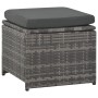 Set de salón para jardín 6 pzs y cojines ratán sintético gris de vidaXL, Conjuntos de jardín - Ref: Foro24-44722, Precio: 584...