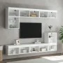 Mueble para TV con luces LED blanco 80x30x30 cm de , Muebles TV - Ref: Foro24-837141, Precio: 43,03 €, Descuento: %