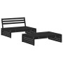 Juego de muebles de jardín 2 pzas madera maciza de pino negro de , Conjuntos de jardín - Ref: Foro24-3186624, Precio: 228,76 ...