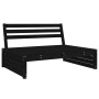 Juego de muebles de jardín 2 pzas madera maciza de pino negro de , Conjuntos de jardín - Ref: Foro24-3186624, Precio: 228,76 ...