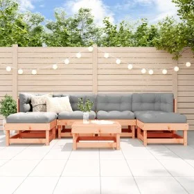 7-teiliges Gartenmöbel-Set aus massivem Tannenholz Douglasie von , Gartensets - Ref: Foro24-3186394, Preis: 378,20 €, Rabatt: %