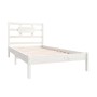 Estructura de cama madera maciza de pino blanco 100x200 cm de , Camas y somieres - Ref: Foro24-3105656, Precio: 104,17 €, Des...