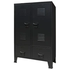 Armario metálico de estilo industrial 67x35x107 cm negro de vidaXL, Armarios roperos - Ref: Foro24-245960, Precio: 213,86 €, ...