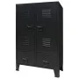 Armario metálico de estilo industrial 67x35x107 cm negro de vidaXL, Armarios roperos - Ref: Foro24-245960, Precio: 213,86 €, ...