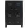 Armario metálico de estilo industrial 67x35x107 cm negro de vidaXL, Armarios roperos - Ref: Foro24-245960, Precio: 213,86 €, ...