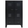 Armario metálico de estilo industrial 67x35x107 cm negro de vidaXL, Armarios roperos - Ref: Foro24-245960, Precio: 180,16 €, ...