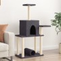 Rascador para gatos con postes de sisal gris oscuro 122 cm de , Mobiliario para gatos - Ref: Foro24-172090, Precio: 55,54 €, ...