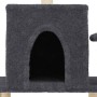 Rascador para gatos con postes de sisal gris oscuro 122 cm de , Mobiliario para gatos - Ref: Foro24-172090, Precio: 55,54 €, ...