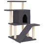 Rascador para gatos con postes de sisal gris oscuro 97 cm de , Mobiliario para gatos - Ref: Foro24-172099, Precio: 53,53 €, D...