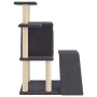 Rascador para gatos con postes de sisal gris oscuro 97 cm de , Mobiliario para gatos - Ref: Foro24-172099, Precio: 53,53 €, D...