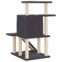 Rascador para gatos con postes de sisal gris oscuro 97 cm de , Mobiliario para gatos - Ref: Foro24-172099, Precio: 53,53 €, D...