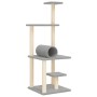 Rascador para gatos con postes de sisal gris claro 136 cm de , Mobiliario para gatos - Ref: Foro24-172092, Precio: 41,67 €, D...