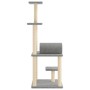 Rascador para gatos con postes de sisal gris claro 136 cm de , Mobiliario para gatos - Ref: Foro24-172092, Precio: 41,67 €, D...