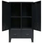 Armario metálico de estilo industrial 67x35x107 cm negro de vidaXL, Armarios roperos - Ref: Foro24-245960, Precio: 213,86 €, ...