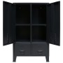 Armario metálico de estilo industrial 67x35x107 cm negro de vidaXL, Armarios roperos - Ref: Foro24-245960, Precio: 180,16 €, ...