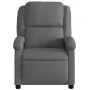 Sillón reclinable de cuero auténtico gris de , Sillones - Ref: Foro24-371792, Precio: 298,10 €, Descuento: %