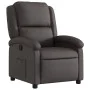 Sillón reclinable cuero auténtico marrón oscuro de , Sillones - Ref: Foro24-371790, Precio: 320,83 €, Descuento: %