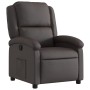 Sillón reclinable cuero auténtico marrón oscuro de , Sillones - Ref: Foro24-371790, Precio: 329,70 €, Descuento: %