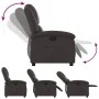 Sillón reclinable cuero auténtico marrón oscuro de , Sillones - Ref: Foro24-371790, Precio: 320,83 €, Descuento: %