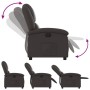 Sillón reclinable cuero auténtico marrón oscuro de , Sillones - Ref: Foro24-371790, Precio: 329,70 €, Descuento: %