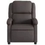 Sillón reclinable cuero auténtico marrón oscuro de , Sillones - Ref: Foro24-371790, Precio: 320,83 €, Descuento: %