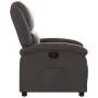 Sillón reclinable cuero auténtico marrón oscuro de , Sillones - Ref: Foro24-371790, Precio: 320,83 €, Descuento: %