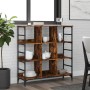 Aparador de madera de ingeniería marrón ahumado 102x32x103,5 cm de , Aparadores - Ref: Foro24-837729, Precio: 75,18 €, Descue...