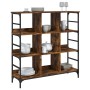 Aparador de madera de ingeniería marrón ahumado 102x32x103,5 cm de , Aparadores - Ref: Foro24-837729, Precio: 75,18 €, Descue...
