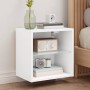 Mesita de noche de pared con luces LED blanco de , Muebles TV - Ref: Foro24-837064, Precio: 30,77 €, Descuento: %