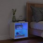 Mesita de noche de pared con luces LED blanco de , Muebles TV - Ref: Foro24-837064, Precio: 30,77 €, Descuento: %