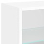 Mesita de noche de pared con luces LED blanco de , Muebles TV - Ref: Foro24-837064, Precio: 30,77 €, Descuento: %