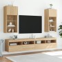 Mueble para TV con luces LED roble Sonoma 40,5x30x90 cm de , Muebles TV - Ref: Foro24-837047, Precio: 52,44 €, Descuento: %