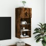 Mueble para TV con luces LED roble ahumado 40,5x30x90 cm de , Muebles TV - Ref: Foro24-837051, Precio: 50,93 €, Descuento: %