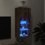 Mueble para TV con luces LED roble ahumado 40,5x30x90 cm de , Muebles TV - Ref: Foro24-837051, Precio: 50,93 €, Descuento: %