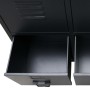 Armario metálico de estilo industrial 67x35x107 cm negro de vidaXL, Armarios roperos - Ref: Foro24-245960, Precio: 180,16 €, ...