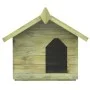Casa de perro de jardín tejado abierto madera pino impregnada de vidaXL, Casetas para perros - Ref: Foro24-45149, Precio: 108...