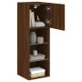Mueble para TV con luces LED roble marrón 30,5x30x90 cm de , Muebles TV - Ref: Foro24-837013, Precio: 54,78 €, Descuento: %