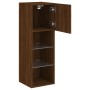 Mueble para TV con luces LED roble marrón 30,5x30x90 cm de , Muebles TV - Ref: Foro24-837013, Precio: 54,78 €, Descuento: %