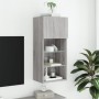 Mueble para TV con luces LED gris Sonoma 40,5x30x90 cm de , Muebles TV - Ref: Foro24-837053, Precio: 63,32 €, Descuento: %