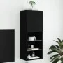 Mueble para TV con luces LED negro 40,5x30x102 cm de , Muebles TV - Ref: Foro24-837058, Precio: 57,93 €, Descuento: %