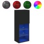 Mueble para TV con luces LED negro 40,5x30x102 cm de , Muebles TV - Ref: Foro24-837058, Precio: 60,81 €, Descuento: %