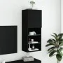 Mueble para TV con luces LED negro 40,5x30x102 cm de , Muebles TV - Ref: Foro24-837058, Precio: 57,93 €, Descuento: %